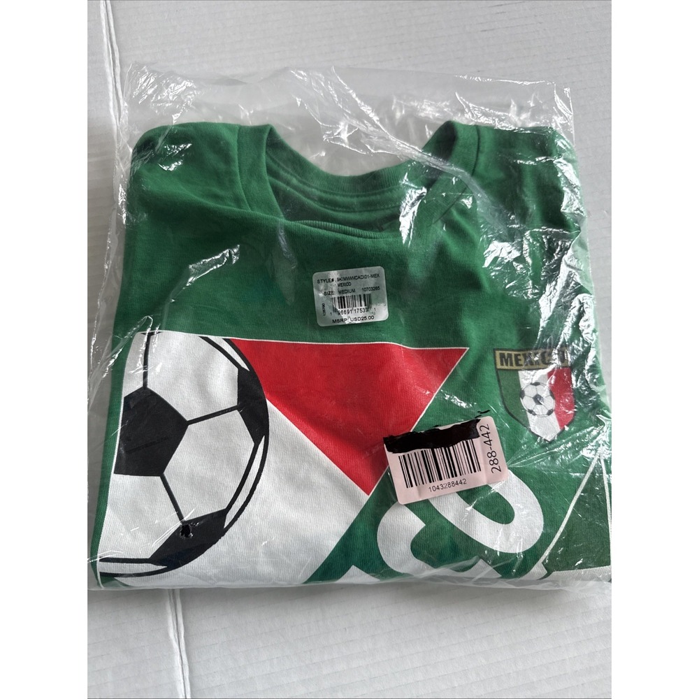 FIFA World Cup 2022   Mexico Soccer Football Green T-shirt Men's Size - Picture 5 of 5